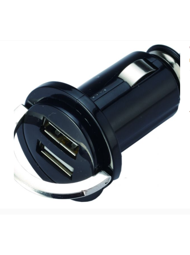 CIGARETTE CHARGER - DOUBLE USB PORT