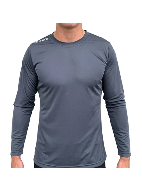 VOCEAN L/S UV TOP- GUN METAL GREY