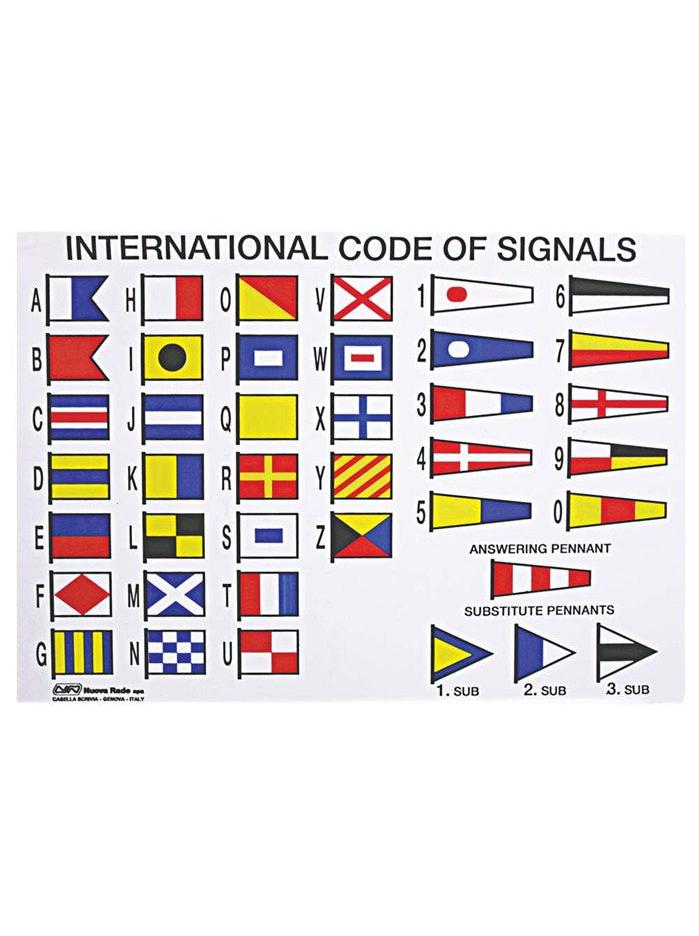 INTERNATIONAL CODE FLAGS STICKER