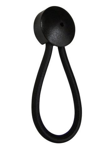CANVAS SHOCK CORD LOOP 80MM BLACK