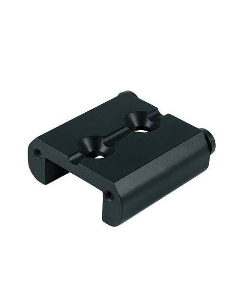 RONSTAN T TRACK END STOP - ALLOY - BLACK 50MML X 45MMW ALLOY, BLACK 48MM X 47MM