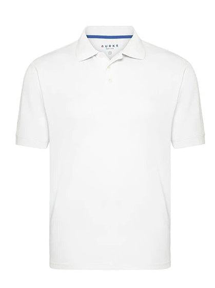 BURKE CREW POLO - SHORT SLEEVE - WHITE