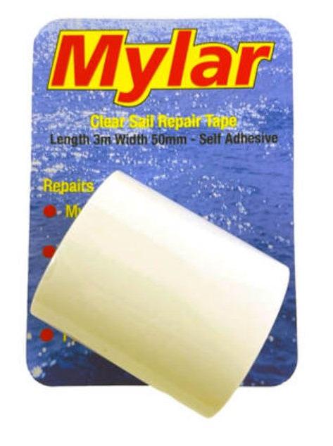 MYLAR CRYSTAL CLEAR SAIL REPAIR TAPE 50MM X 3M