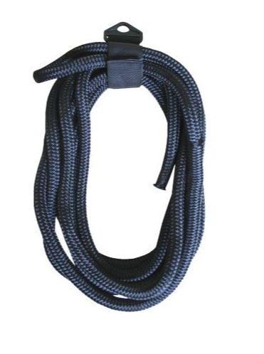 BLACK NYLON DOCKLINE - SPLICED - 12MMX10MTR