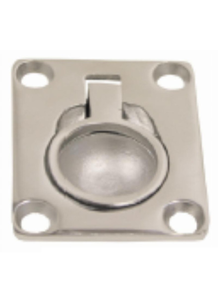 FLUSH PULL RING - RECTANGULAR STAINLESS 48X38