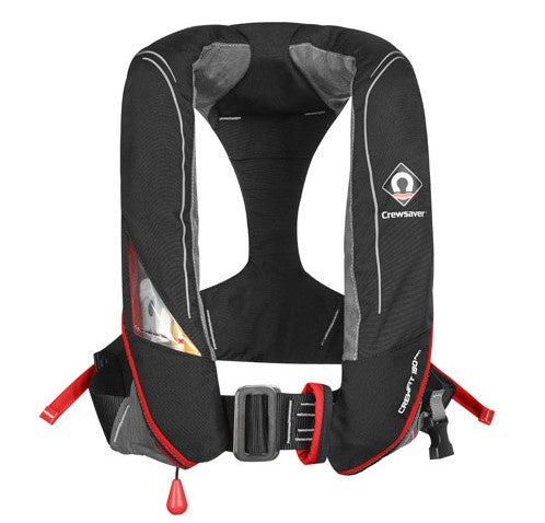 CREWSAVER CREWFIT 180N PRO - MANUAL WITH HARNESS - BLACK / RED
