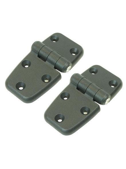 HINGES - UV STABILISED BLACK NYLON - 100MM (PAIR)