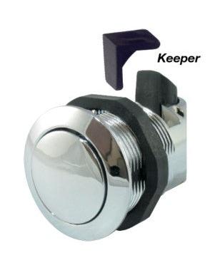 SOUTHCO PUSH TO CLOSE CATCH CHROME AND STAINLESS STEEL 31MM