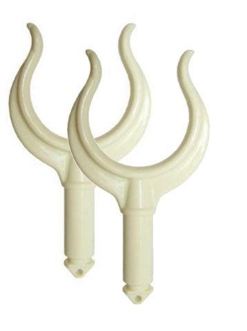 IVORY NYLON ROWLOCKS - PAIR