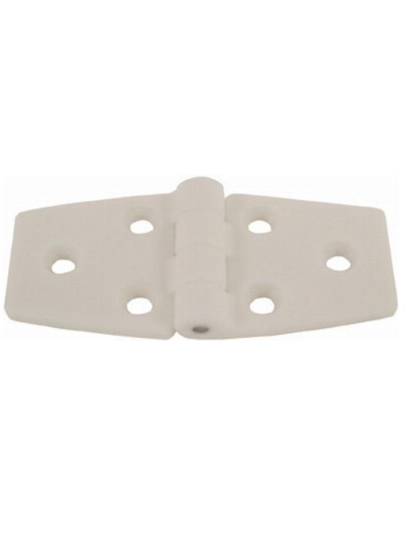 ZYTEL NYLON CABIN HINGES - 80MM (PAIR) - WHITE