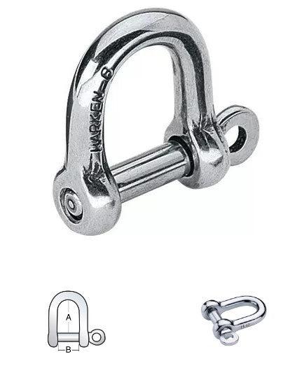 HARKEN 2116 8MM HIGH RESISTANCE "D" SHACKLE