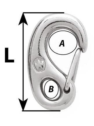 WICHARD SAFETY SNAP HOOK - LENGTH: 25 MM