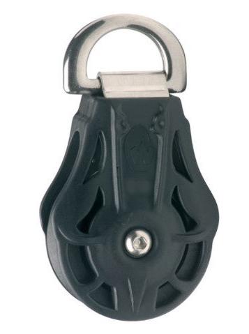 SINGLE BALL BEARING BLOCK - SHEAVE 55 - WEBBING D-RING
