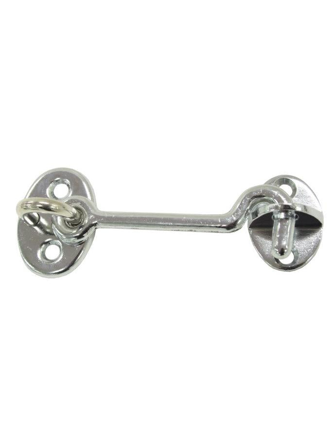 CABIN HOOK - CHROME PLATE BRASS - 75MM