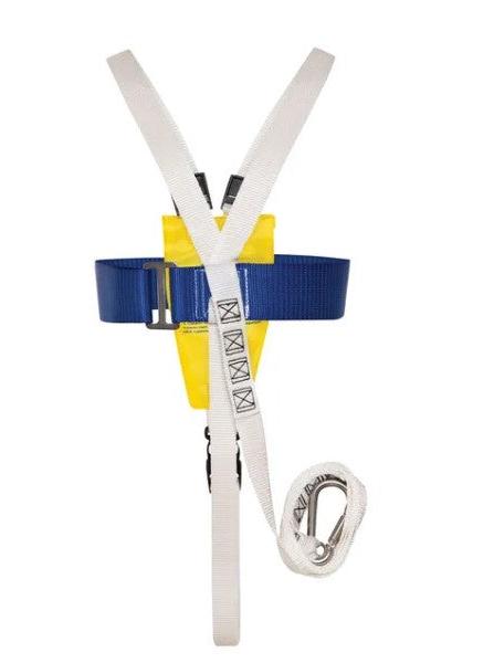 BURKE CHILD HARNESS OSFA INCLUDES INTEGRAL SAFETY LINE (FITS CHEST 42 - 75CM)