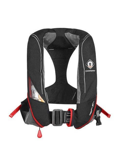 CREWSAVER CREWFIT 180N PRO - AUTOMATIC WITH HARNESS - BLACK / RED