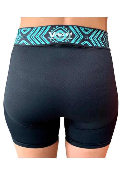 VAIKOBI VOCEAN TECHNICAL PADDLE SHORT- WOMENS- BLACK/TEAL
