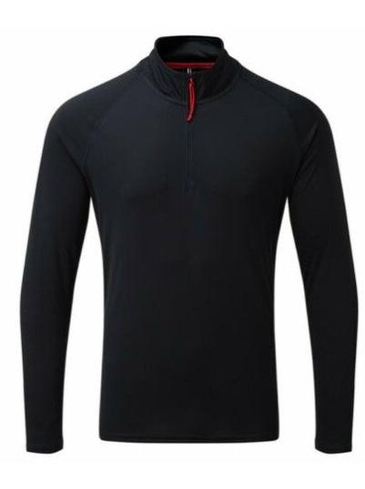 GILL MEN'S UV TEC ZIP NECK LONG SLEEVE TOP - CHARCOAL - SIZE SMALL ONLY