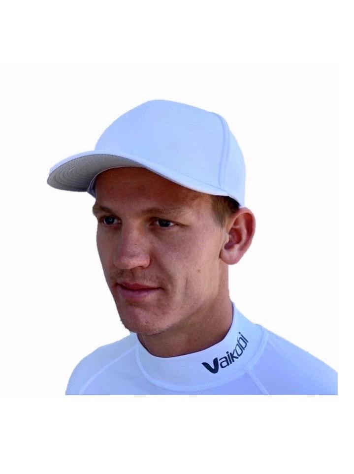 VAIKOBI PERFORMANCE MESH HAT NO LOGO- WHITE