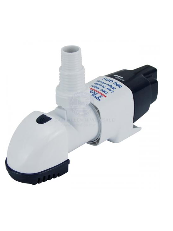 BILGE PUMP AUTO 12V LOW PROFILE TMC 500GPH