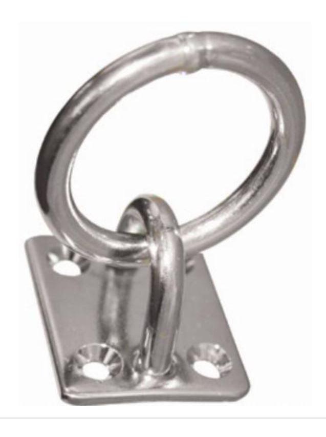 STAINLESS STEEL RING PLATE - 8 X 50MM