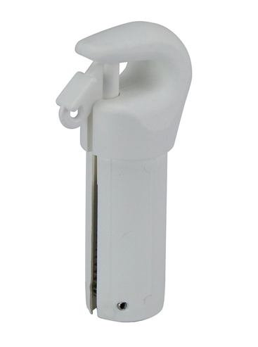 POLE AWNING END 25 MM TUBE WHITE MADE IN AUST