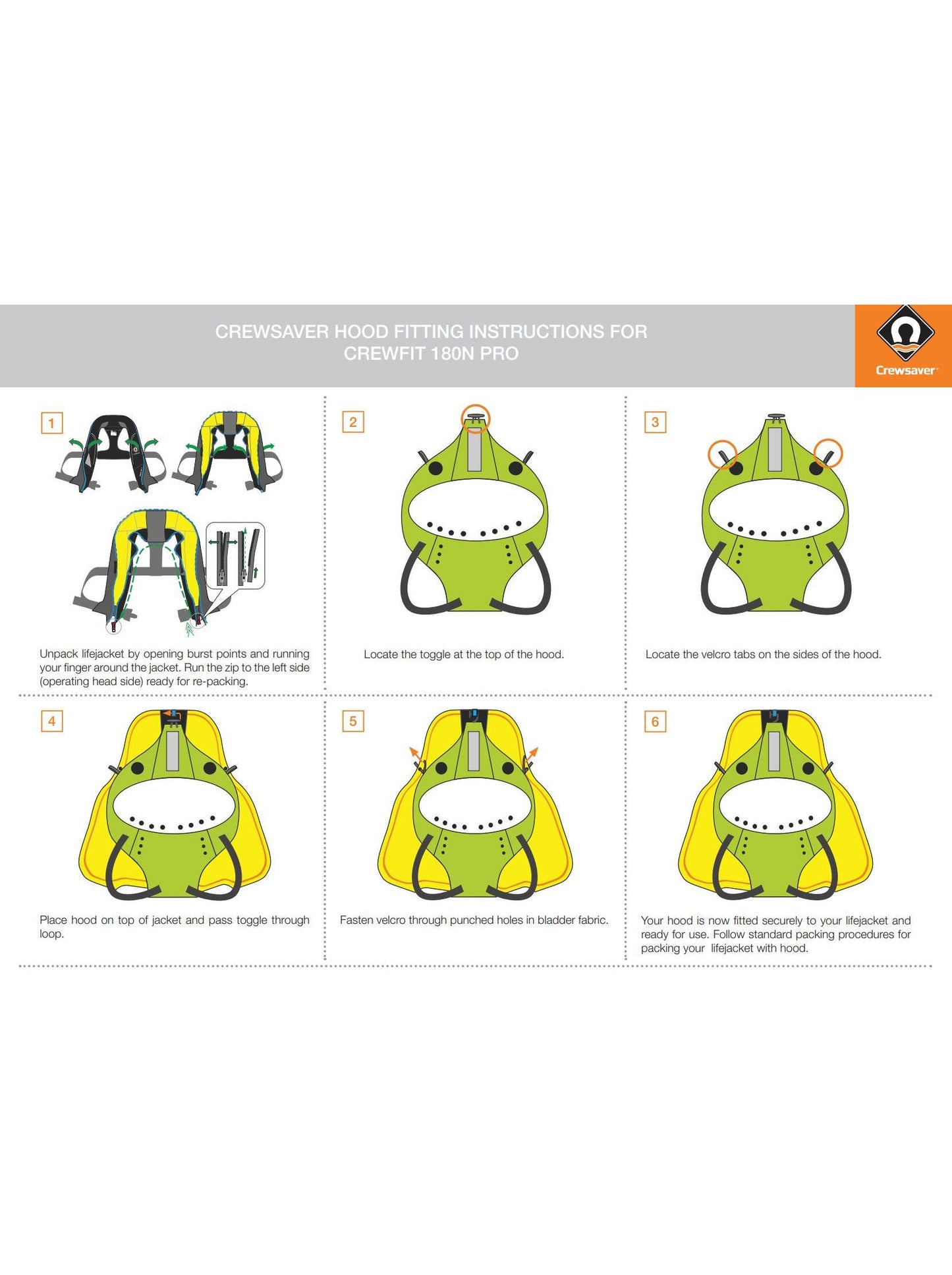 CREWSAVER SPRAYHOOD COMPATIBLE WITH 180 PRO