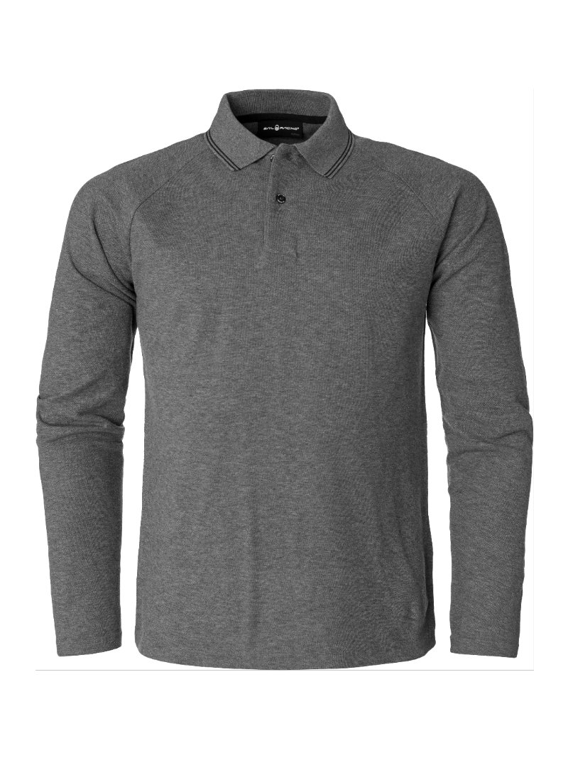 SAIL RACING RACE LS POLO - GREY MEL - DISCONTINUED STYLE