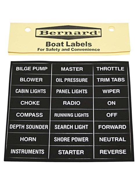 LABEL -BOAT STICK-ON