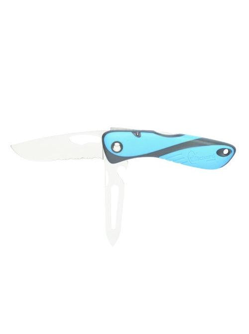 WICHARD OFFSHORE KNIFE - WITH SHACKLE KEY AND SPIKE - BLUE/BLACK