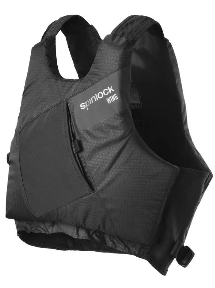 SPINLOCK WING SIDE ZIP PFD 50N - BLACK GRAPHITE