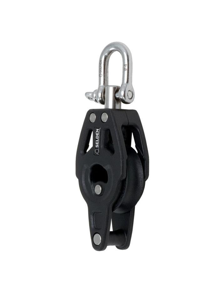 SELDEN SINGLE BLOCK, BBB30 WITH BECKET - SWIVEL SHACKLE