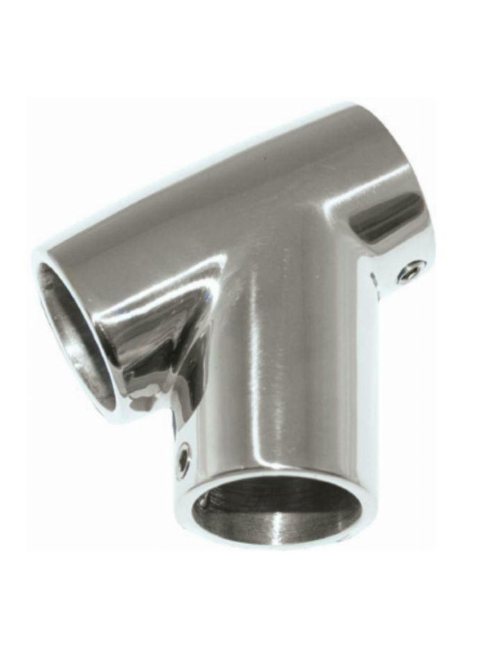 STAINLESS STEEL RAIL TEE - 60 DEGREE - 22MM
