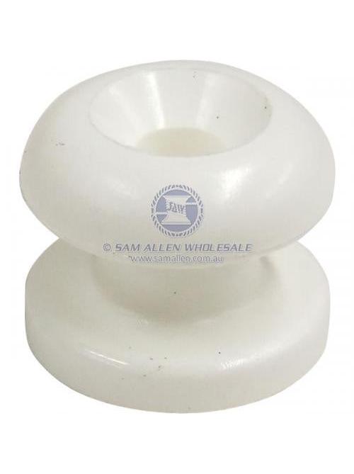 CORD BUTTON MEDIUM WHITE