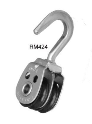 RILEY BLOCK HOOKED REVOLVING DOUBLE 19X6MM