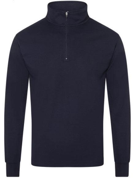 BURKE LONG SLEEVE CREW POLO - NAVY