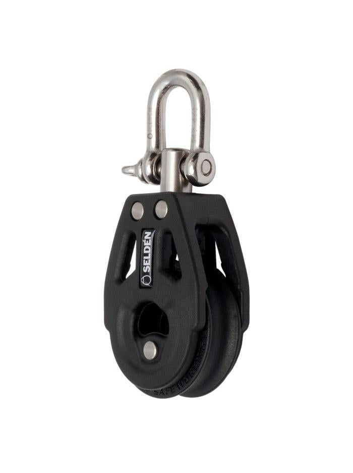 SELDEN SINGLE BLOCK, BBB30 WITH SWIVEL SHACKLE SWIVEL