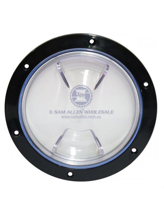 INSPECTION PORT 6" NAIRN BLACK/CLEAR MADE IN AUSTRALIA