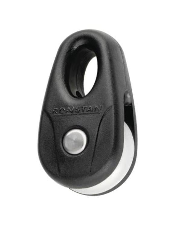 RONSTAN BLACK KITE BLOCK - WHITE SHEAVE 2-Pack