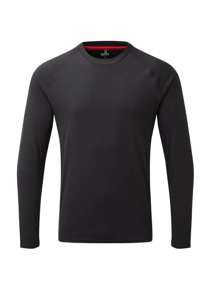 GILL MENS UV TEC LONG SLEEVE TEE - CHARCOAL