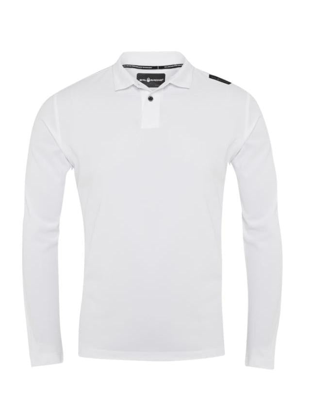 SAIL RACING BOW TECH POLO LONG SLEEVE - White