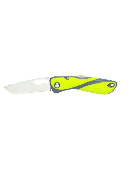 WICHARD OFFSHORE KNIFE - SINGLE SERRATED BLADE - FLUO / BLACK