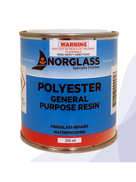 NORGLASS POLYESTER RESIN 250ML - SOLD IN STORE ONLY