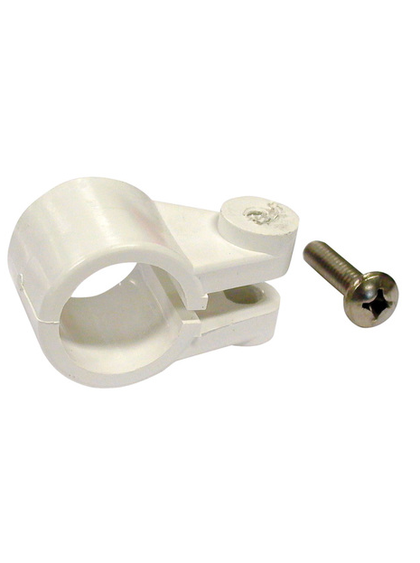 CANOPY TUBE KNUCKLE / TUBE CLAMP 25MM WHITE