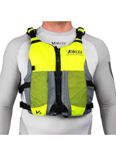 VAIKOBI V3 OCEAN RACING PFD- FLURO YELLOW/GREY