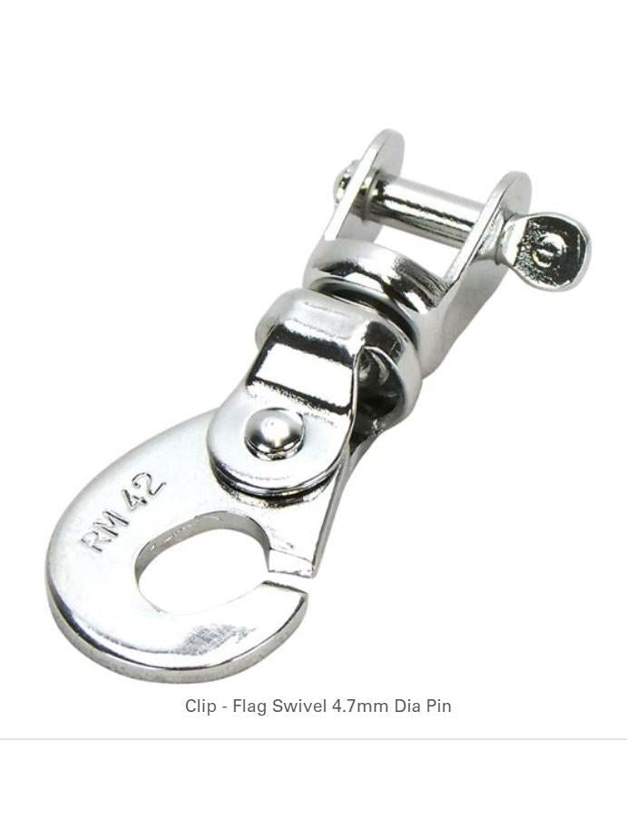 RILEY CLIP-FLAG SWIVEL 4.7MM DIAMETER PIN