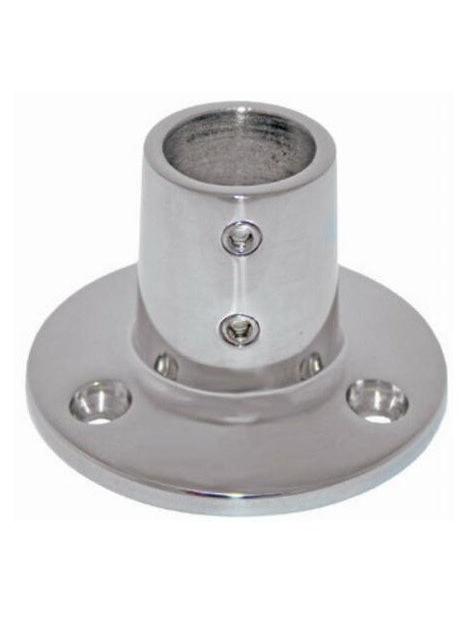CAST 316 GRADE STAINLESS STEEL RAIL FITTINGS - 90 DEGREE ROUND BASE 22MM