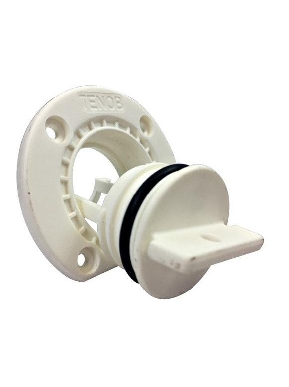 LARGE WHITE TENOB DRAIN PLUG