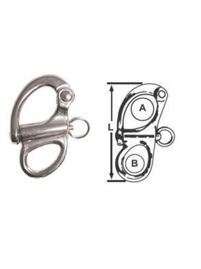 FIXED SNAP SHACKLES - STAINLESS STEEL - 55MM