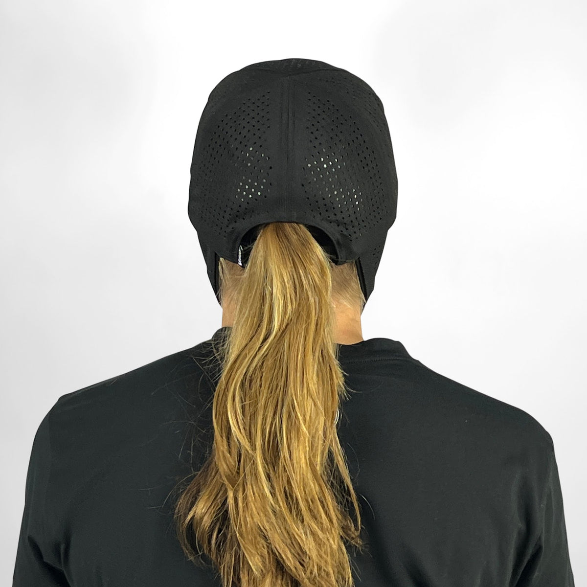 Vaikobi Surf Bump Hat Gen II – Black – worn, back view